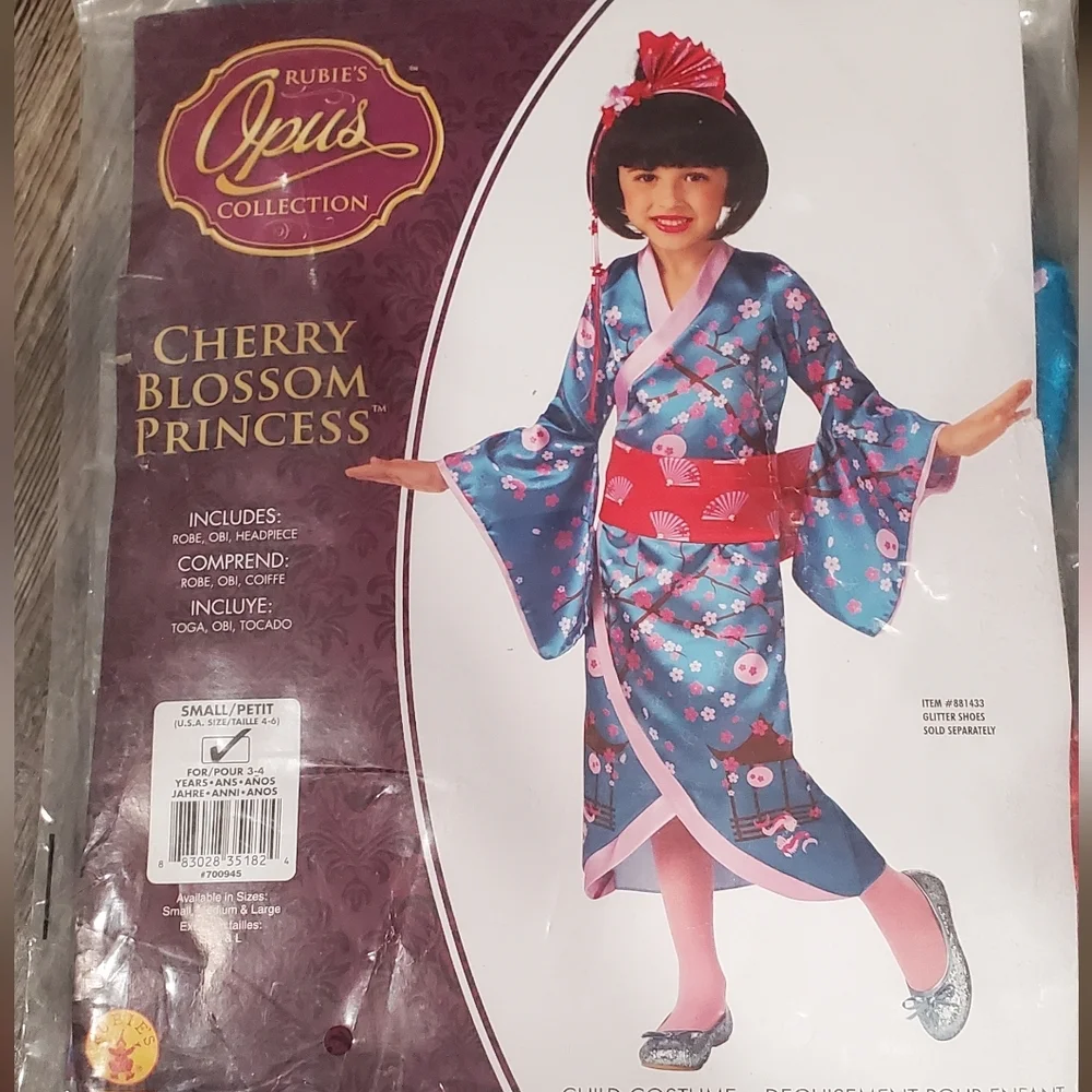 CHERRY BLOSSOM JAPANESE PRINCESS GIRLS COSTUME Size Small 3-4